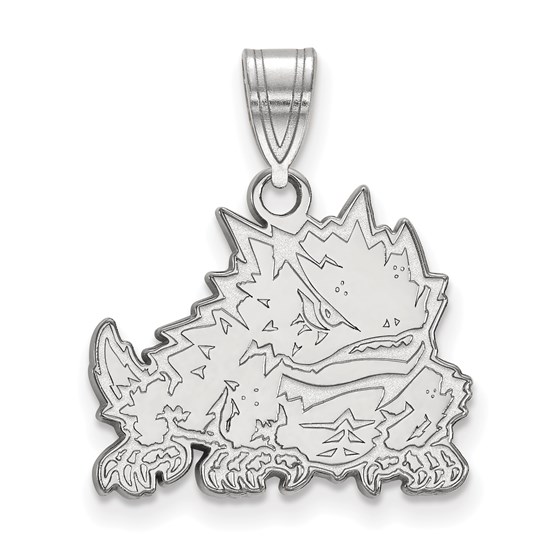 Sterling Silver Texas Christian University Medium Pendant Sterling Silver Texas Christian University Medium Pendant